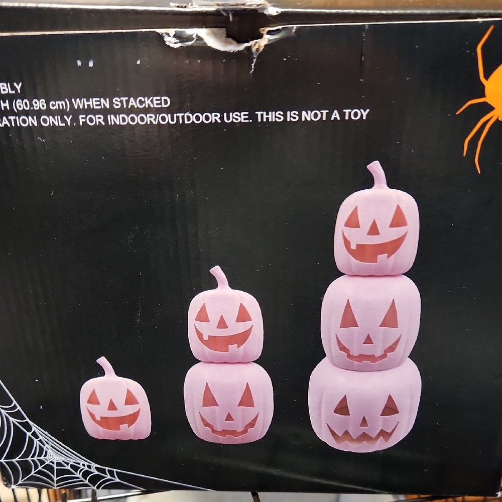 BNIB Pink Pumpkin Stacking- 24"